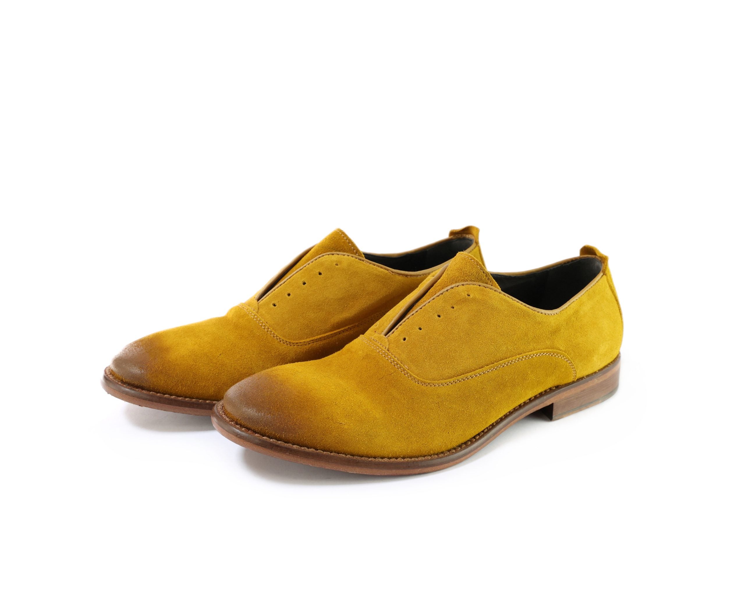 Ton Goût Alex slip on uomo camoscio sun tacco 2 cm