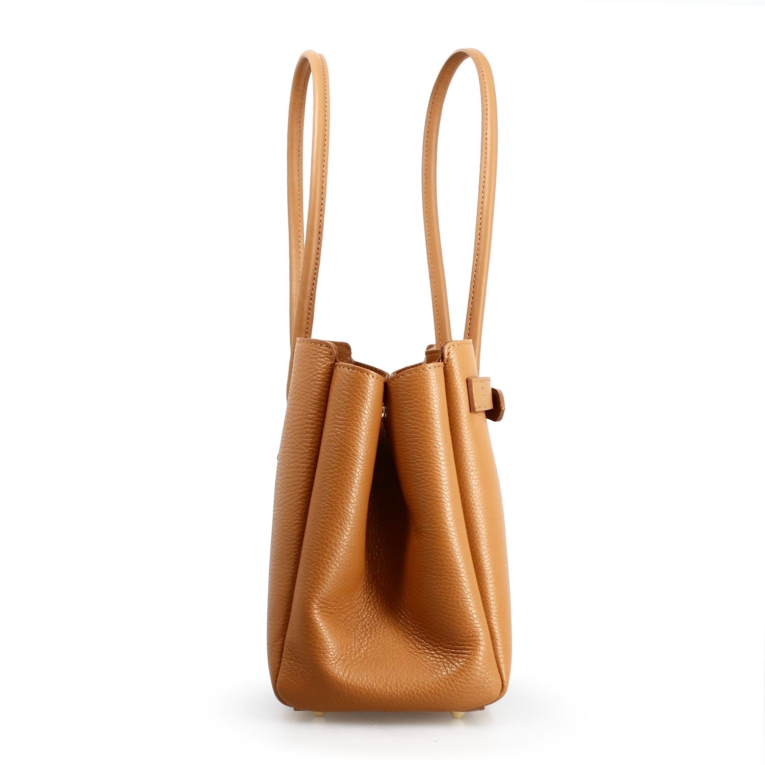 Leonardo Shoes Giulia borsa spalla pelle marrone chiaro
