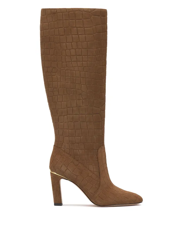 Vince Camuto Gylina Stivale Alto Polpaccio Extra Largo Donna