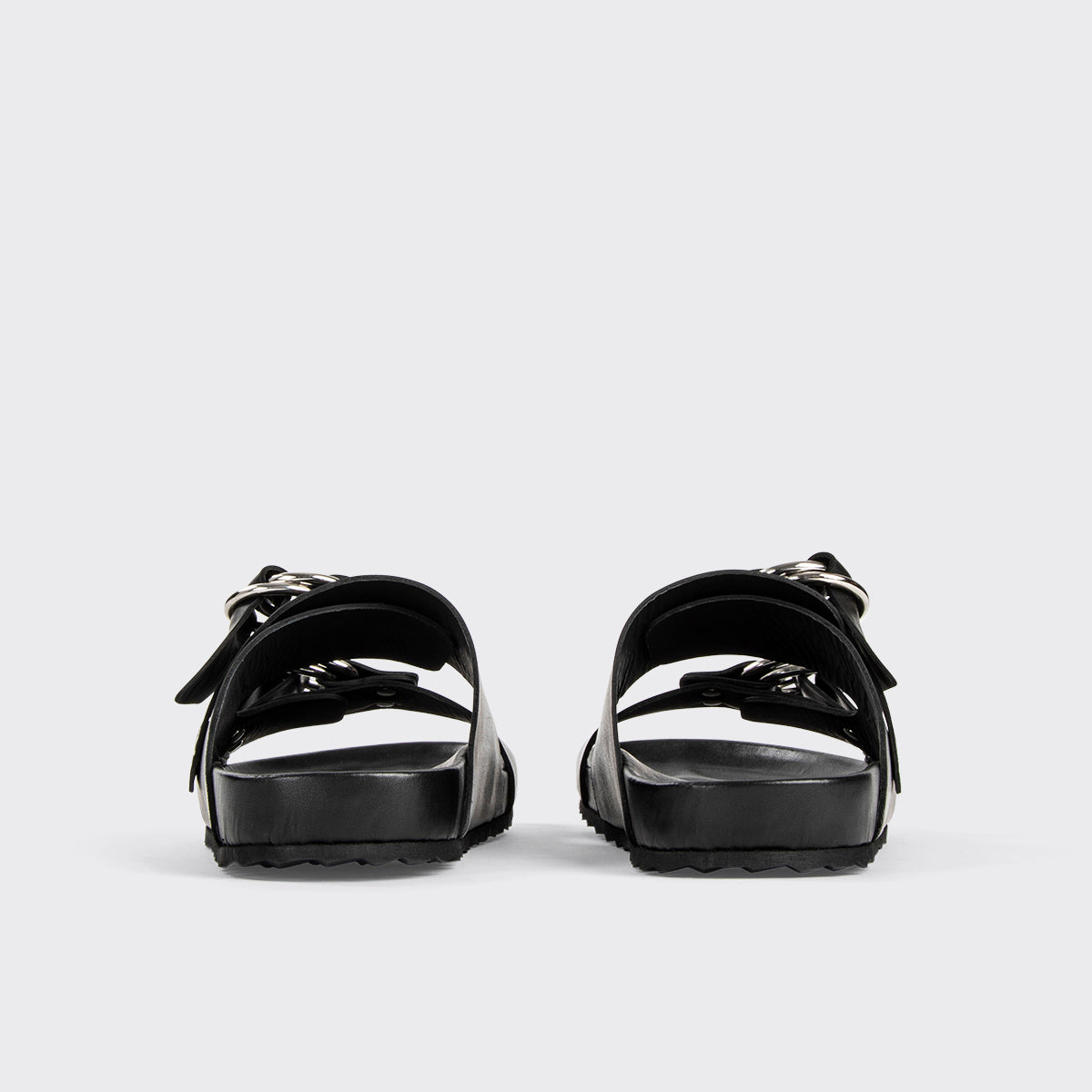 Pierre Hardy Beach Rider Flat Mule mules uomo nero pelle