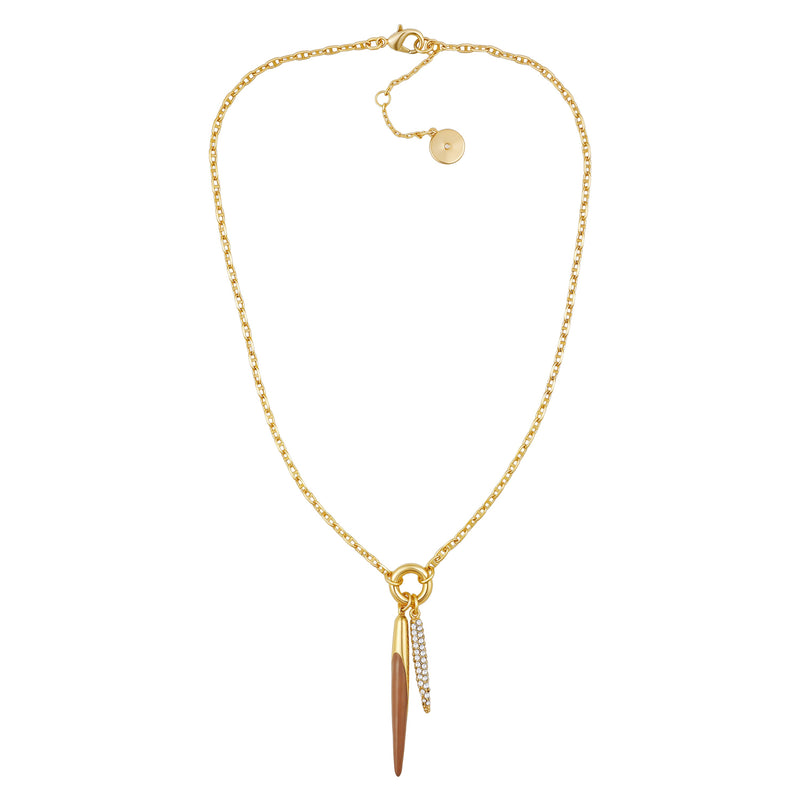 Vince Camuto Doppio Ciondolo Collana oro doppio pendente