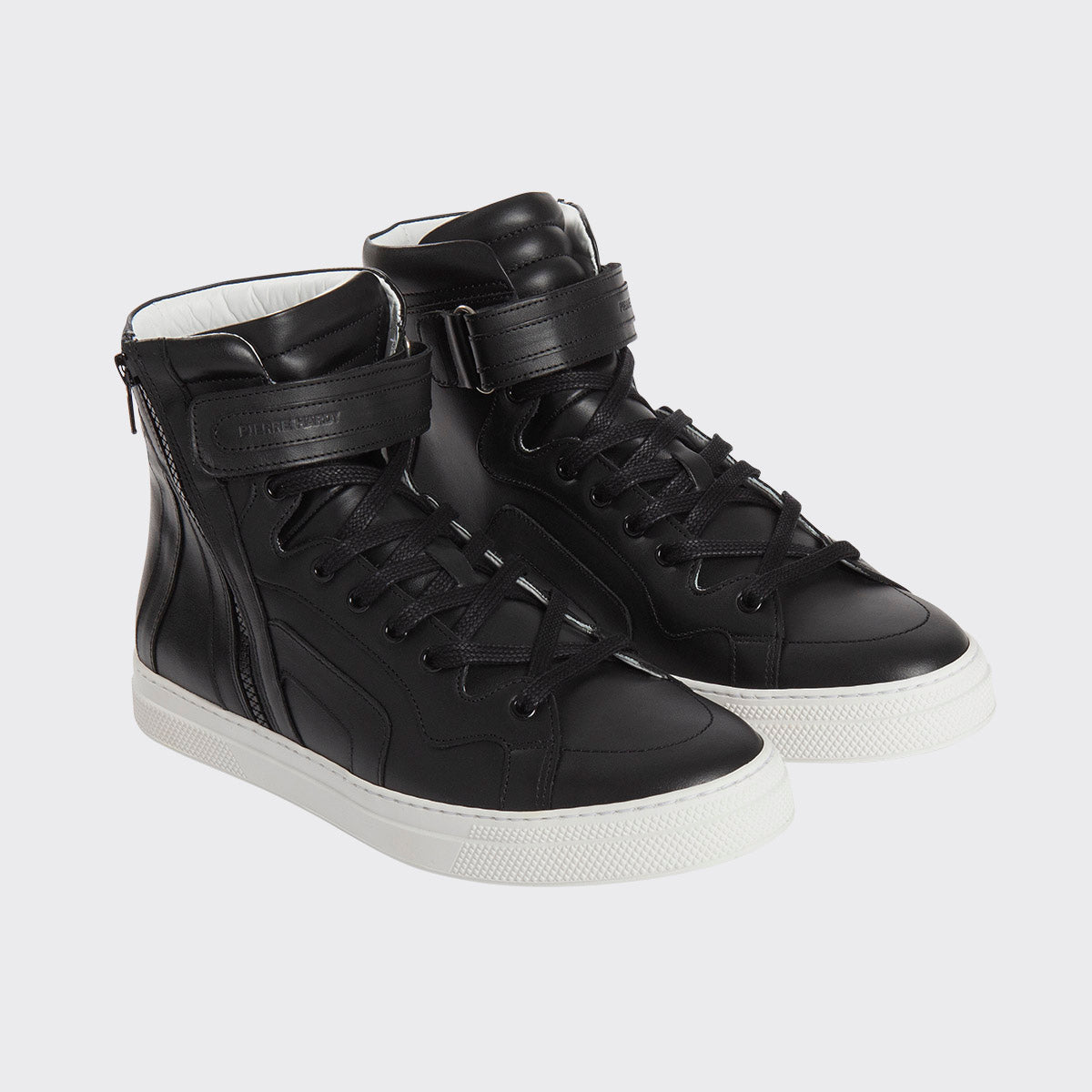 Pierre Hardy 112 sneakers alte uomo nere pelle