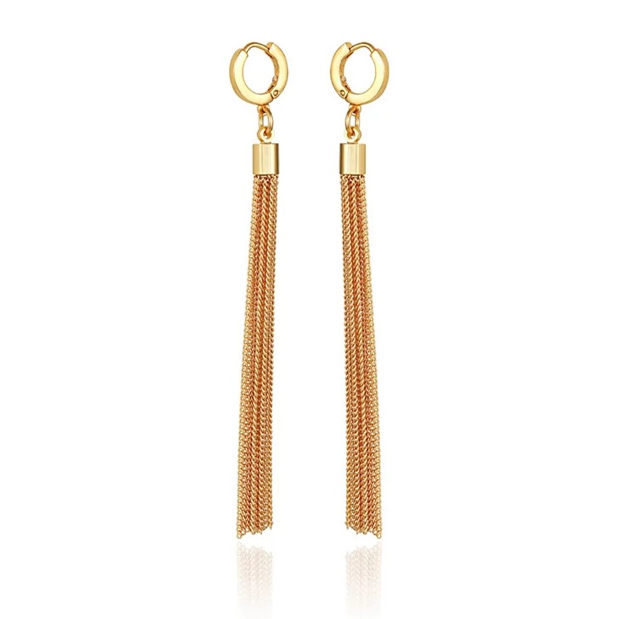 Vince Camuto Orecchini Cerchio Donna Nappa Oro Catena