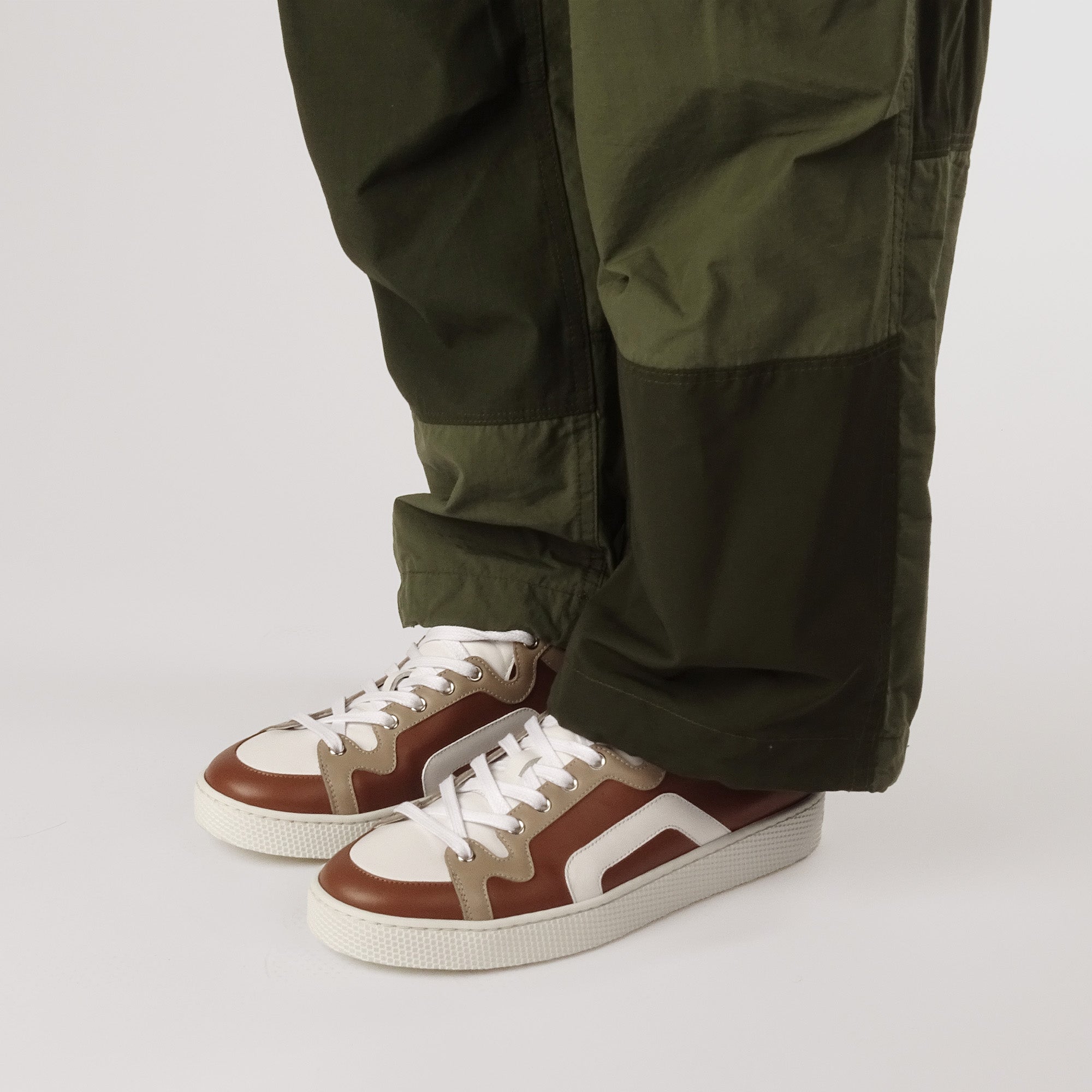 Pierre Hardy Alpha Sneakers scarpe uomo marroni pelle