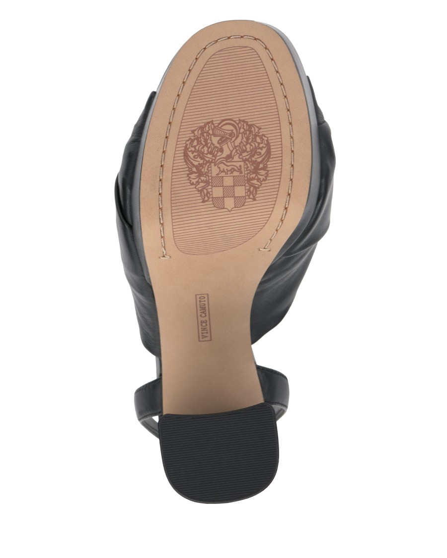 Vince Camuto Phebie sandali plateau tacco blocco anello oro