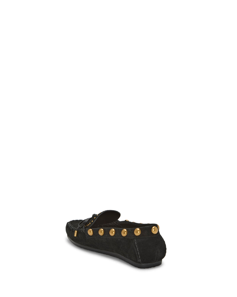 Vince Camuto Sennett mocassini camoscio con borchie oro