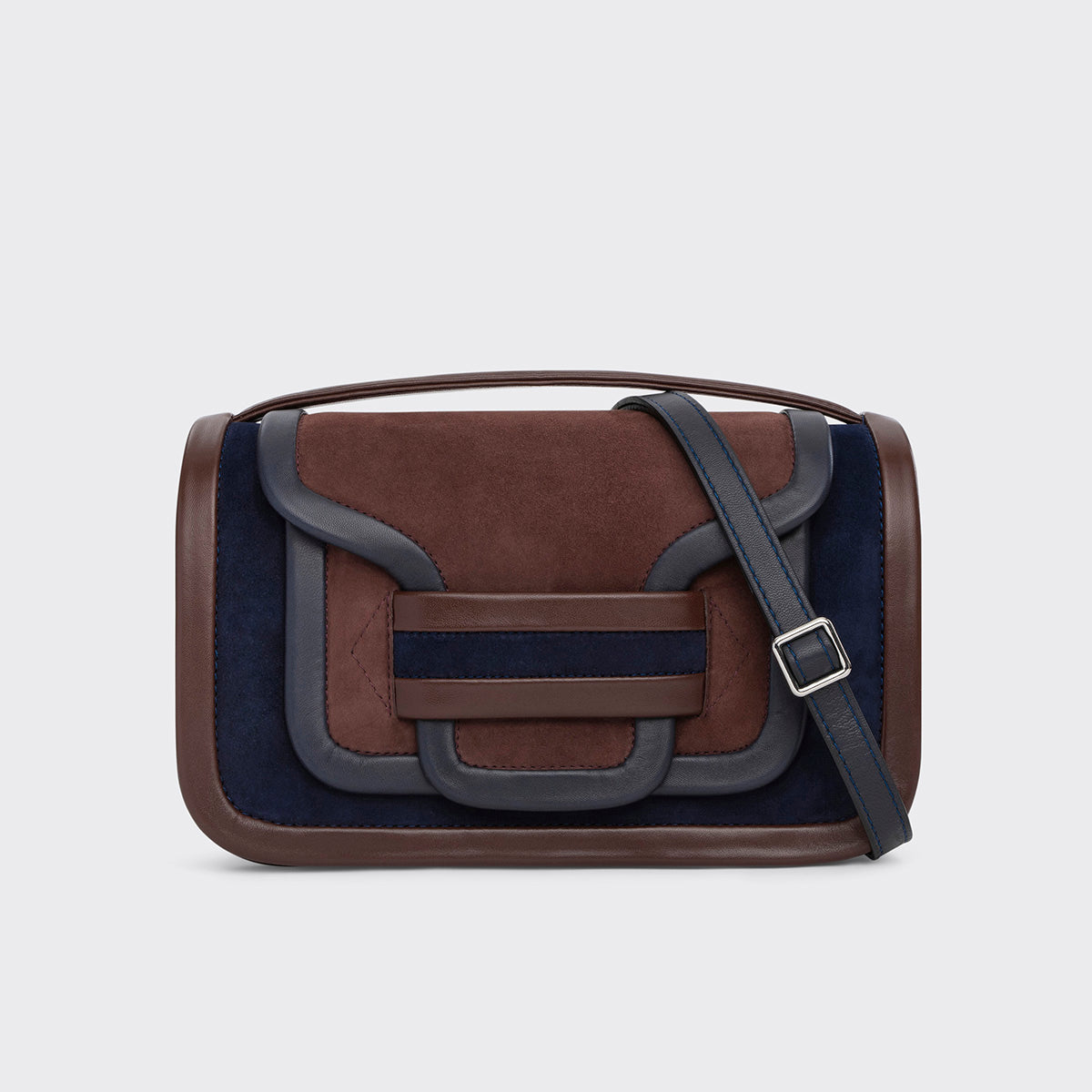 Pierre Hardy Alpha XR04 borsa maxi blu tracolla pelle