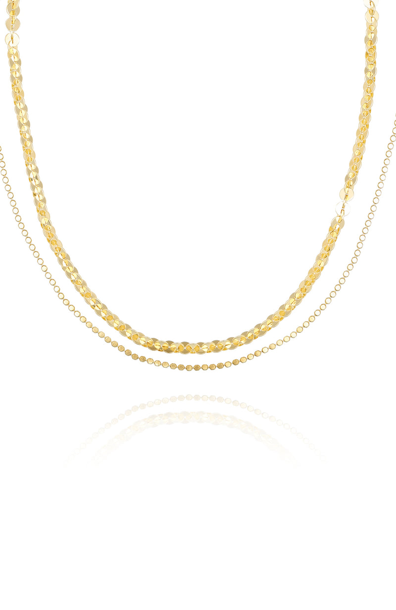 Vince Camuto Strati collana donna catena oro leggera