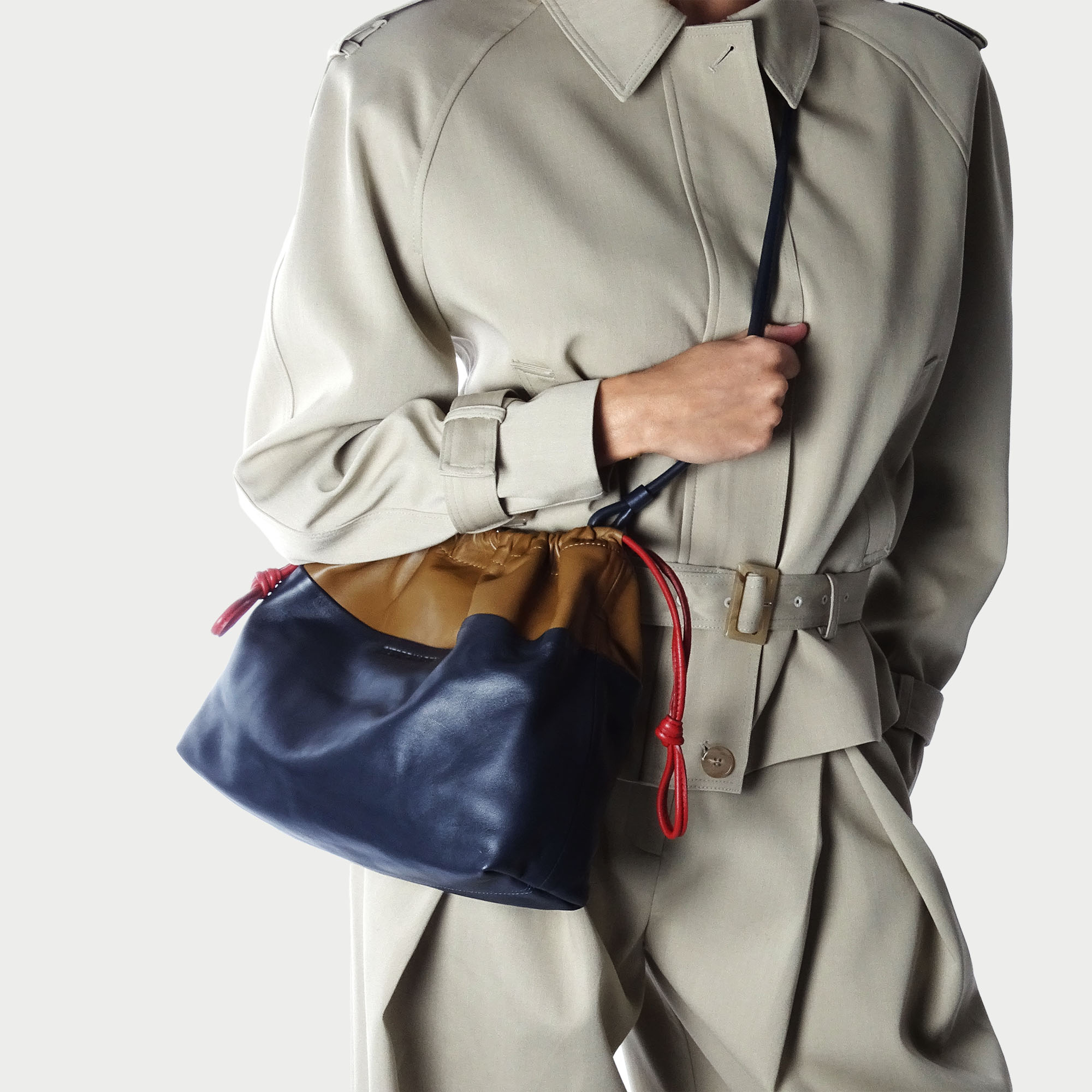 Pierre Hardy Twin Maxi borsa tracolla camel