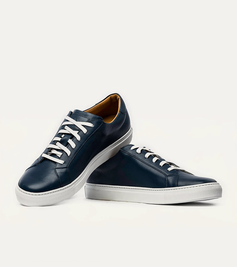 Ace Marks Duke Sneakers Uomo Blu Pelle Ocean