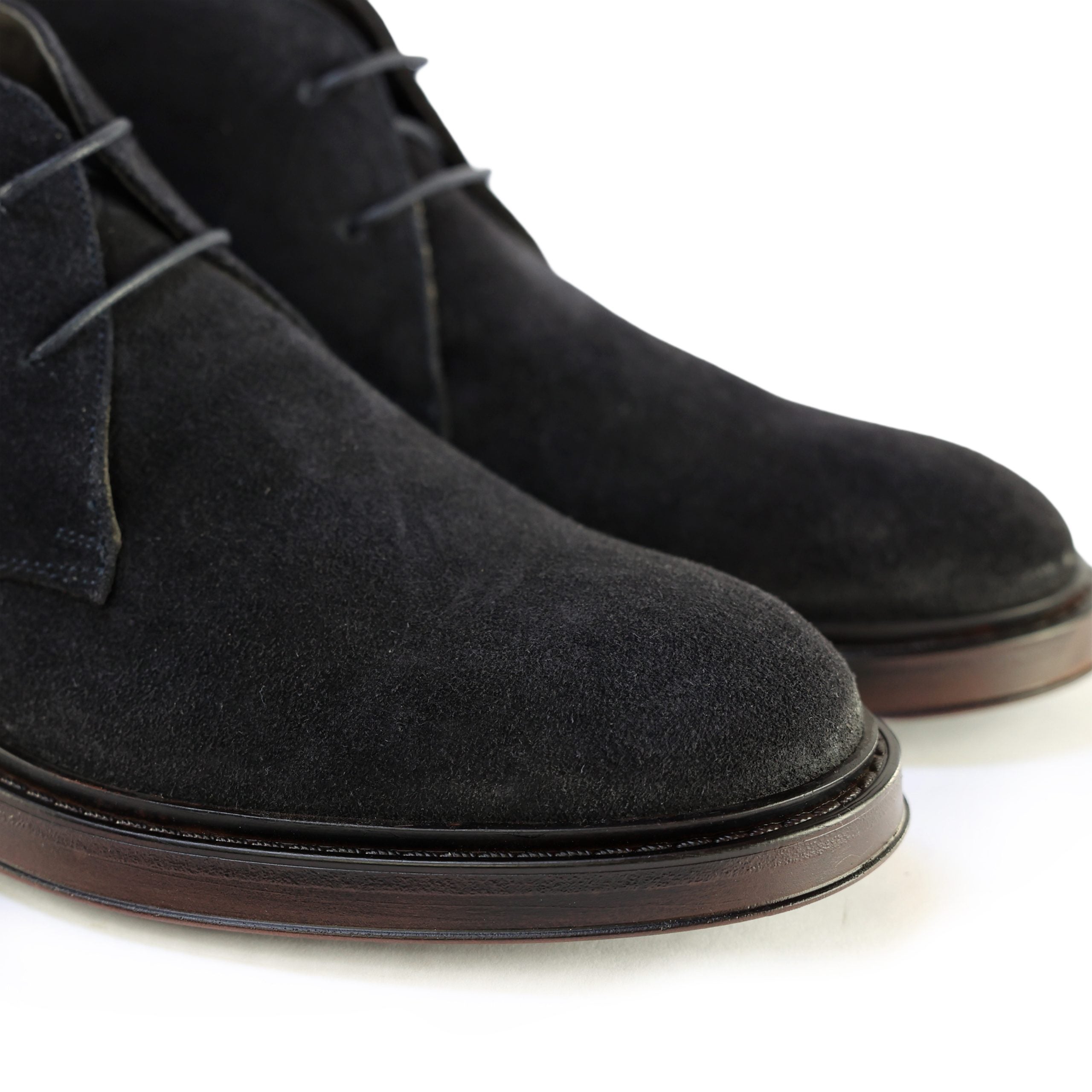 Ton Goût Caliste stivaletti uomo camoscio blu 39-40