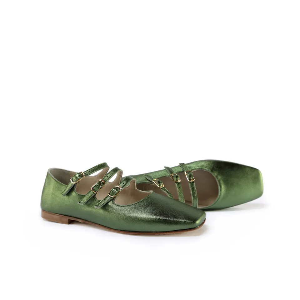 Ton Goût Paris Ballerina donna nappa militare