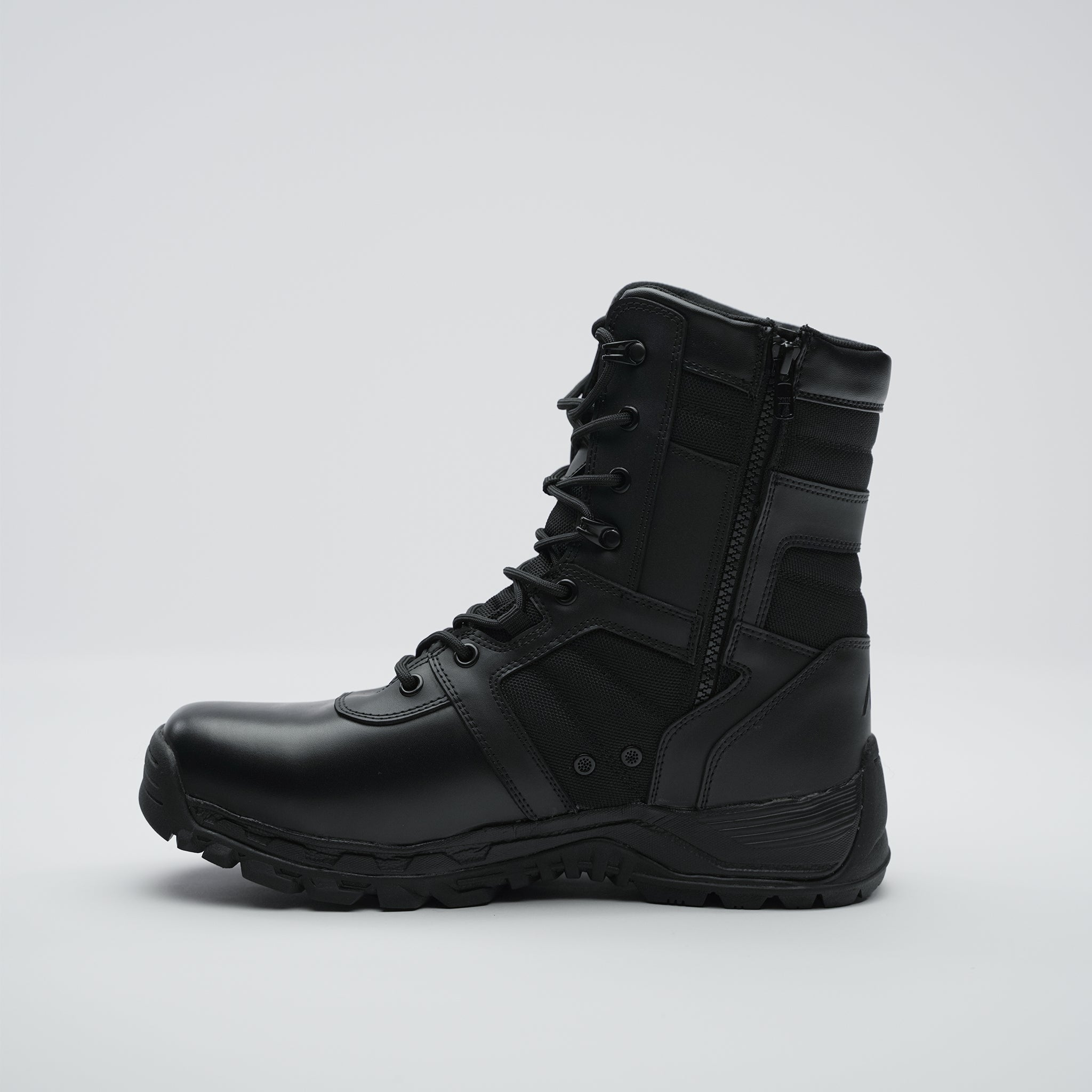 MAK Sentry 9 stivali tattici uomo pelle nero con zip