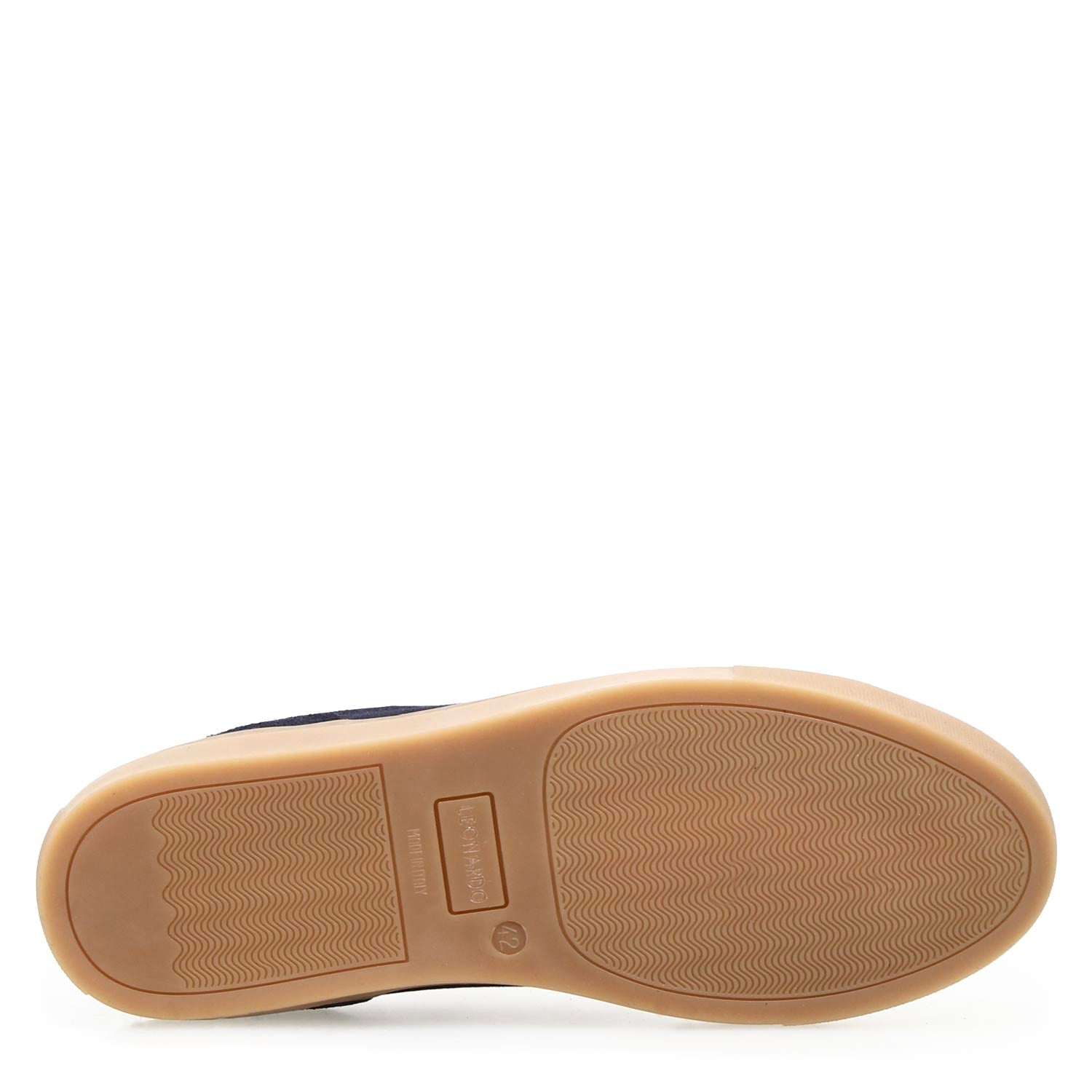 Leonardo Shoes Pitagora Sneakers Uomo Blu Camoscio