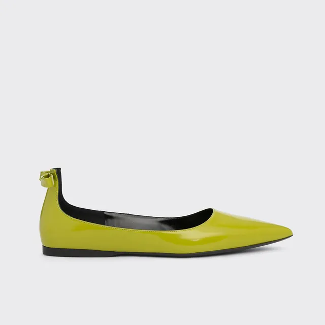 Pierre Hardy Cléo ballerine donna verdi punta 10 mm