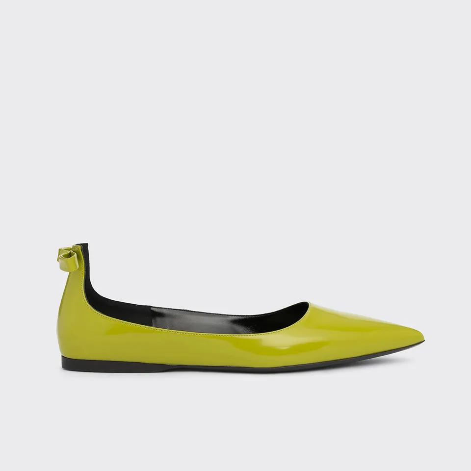Pierre Hardy Cléo ballerine donna verdi punta 10 mm