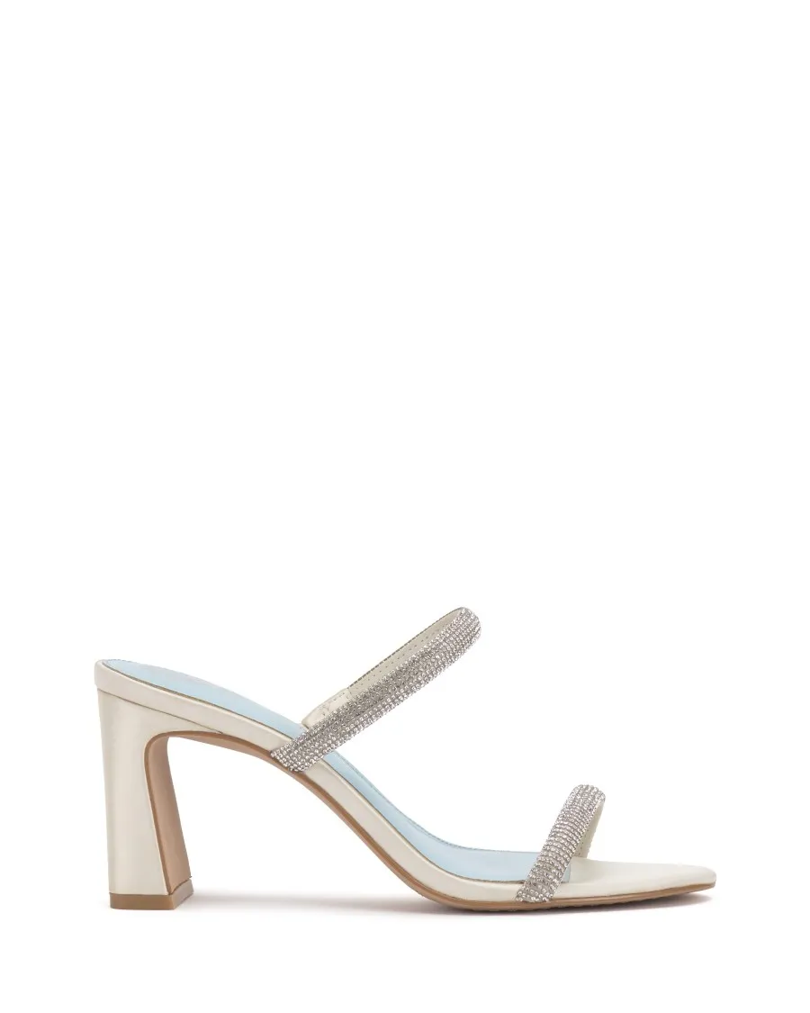 Vince Camuto Azarah Mules Donna Strass Tacco a Blocco