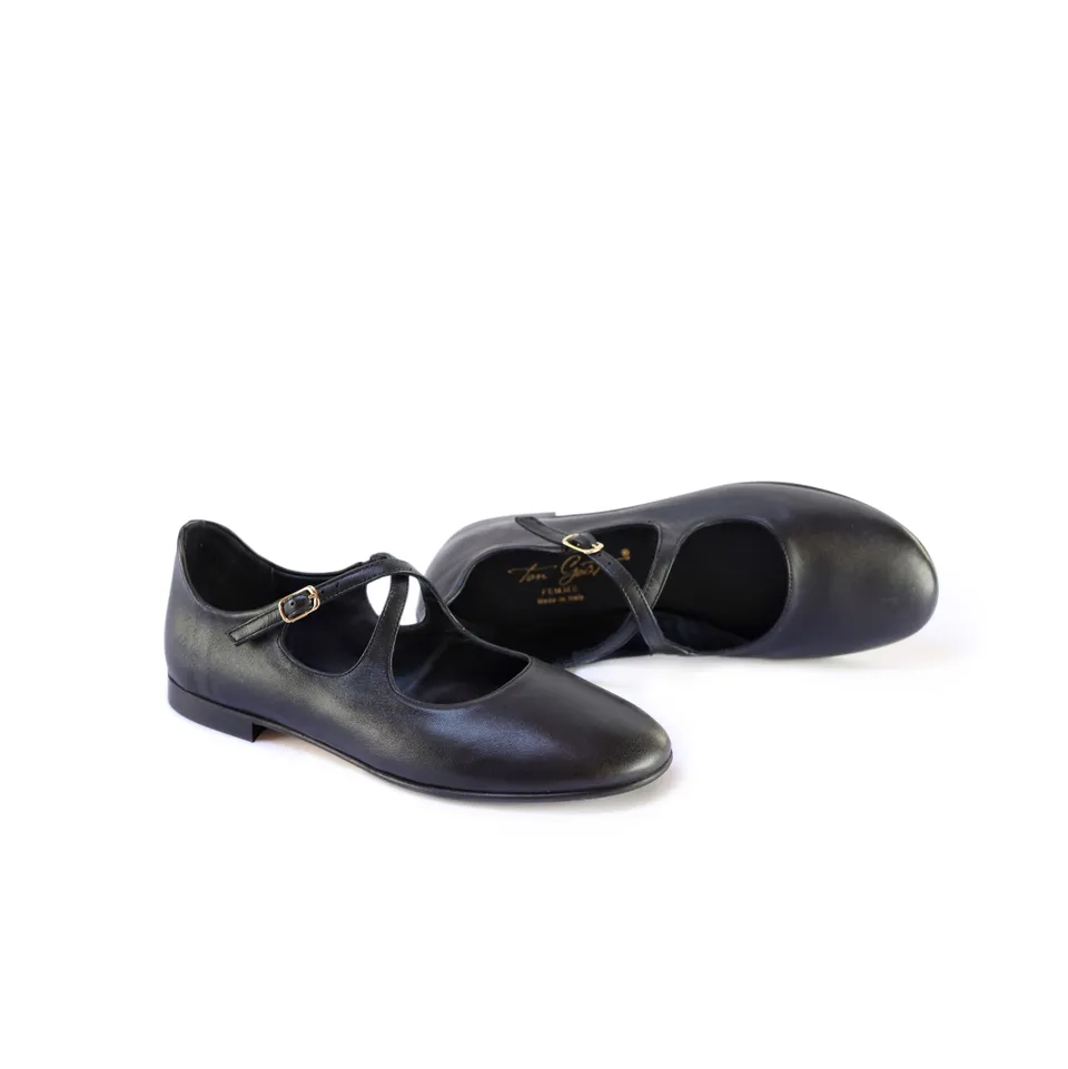 Ton Goût Sabine ballerine donna nappa nero 37 tacco 2cm