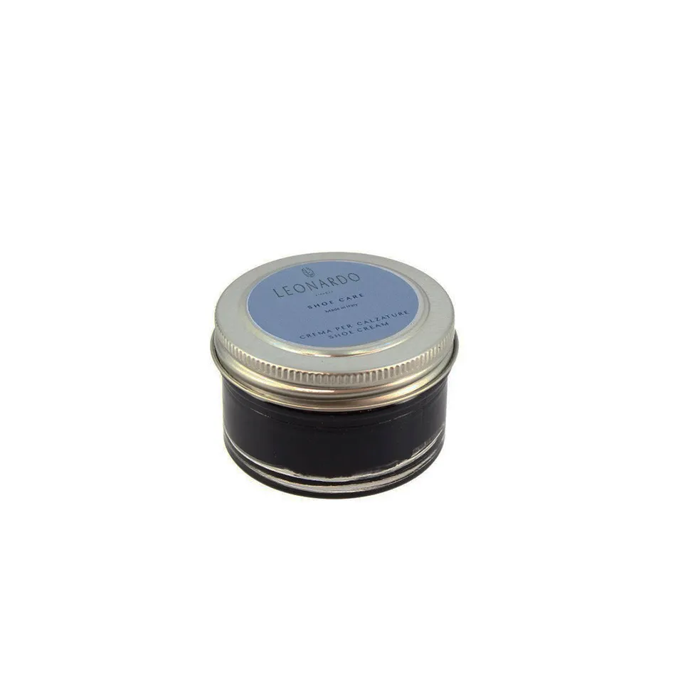 Leonardo Shoes crema lucido scarpe pelle nero 50 ml