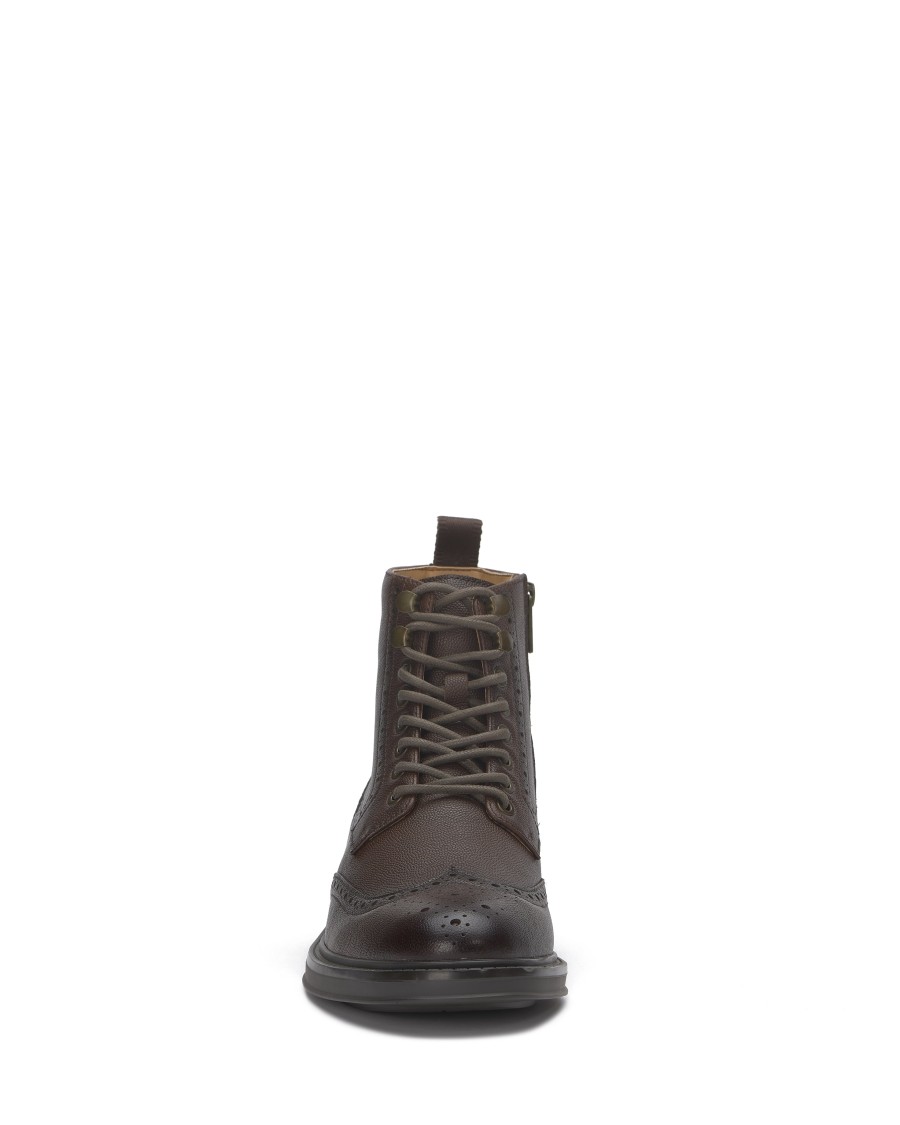Vince Camuto Jaycob stivale uomo vernice brogue wingtip