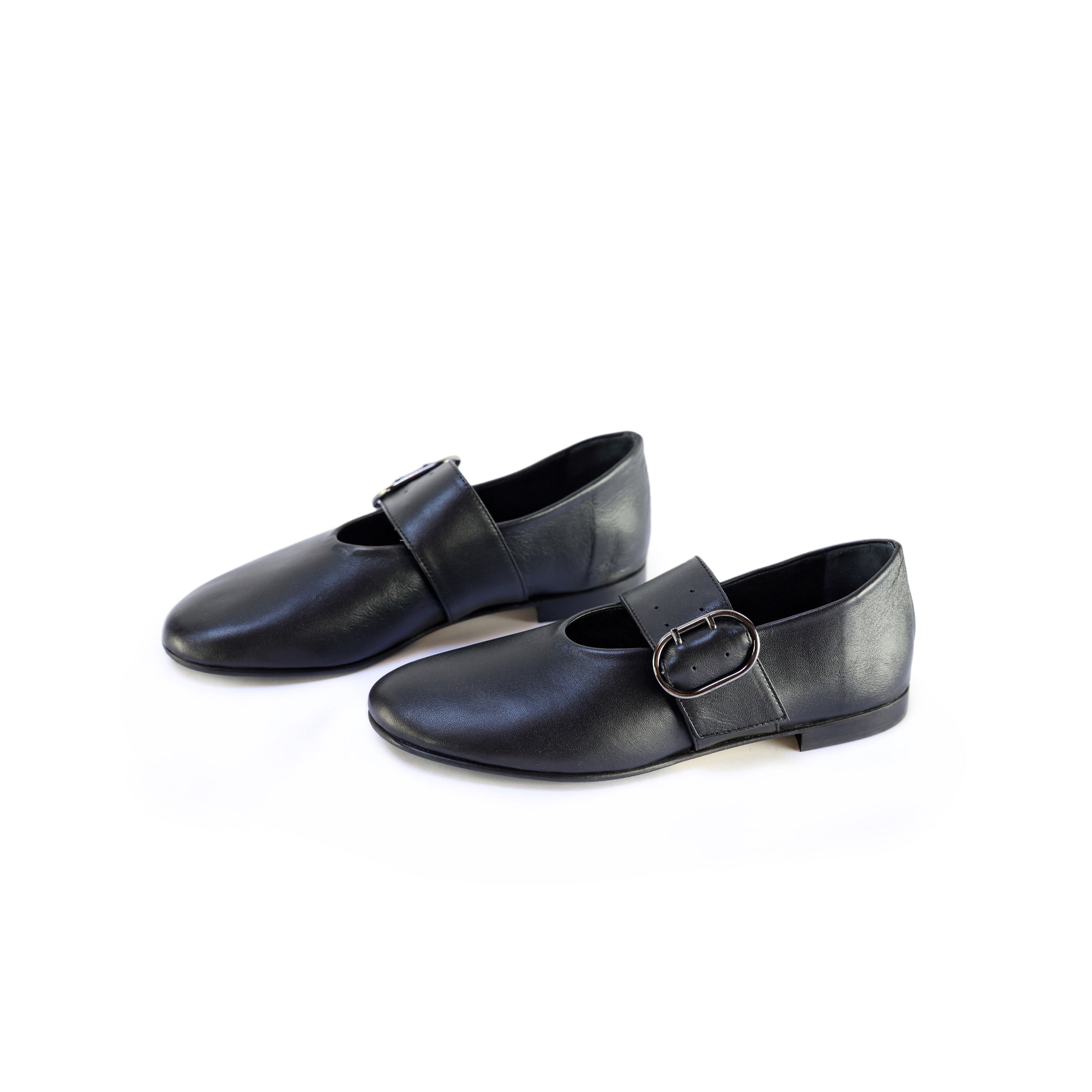 Ton Goût Claire ballerine donna pelle nera tacco 2 cm
