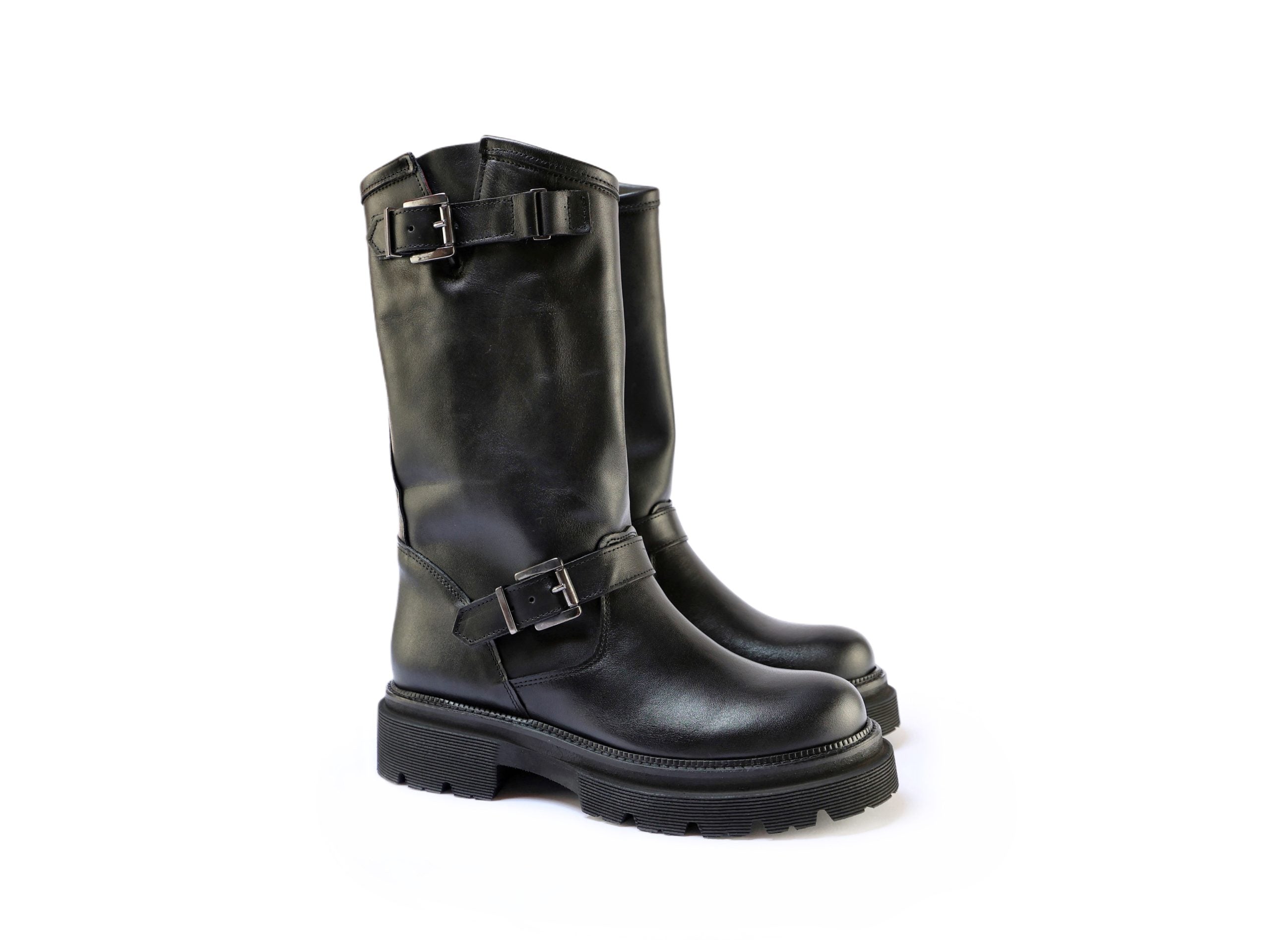 Ton Goût Trend stivaletti donna pelle nero altezza 25 cm
