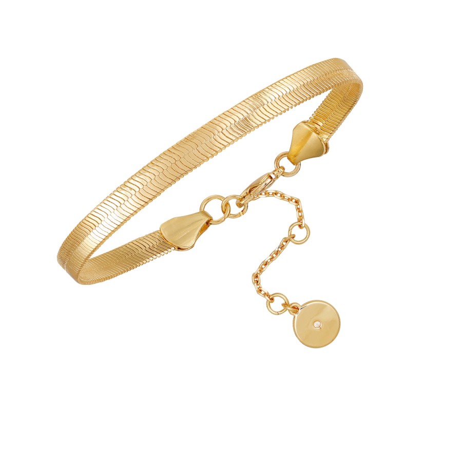 Vince Camuto Bracelets bracciale oro spina di pesce 19 cm
