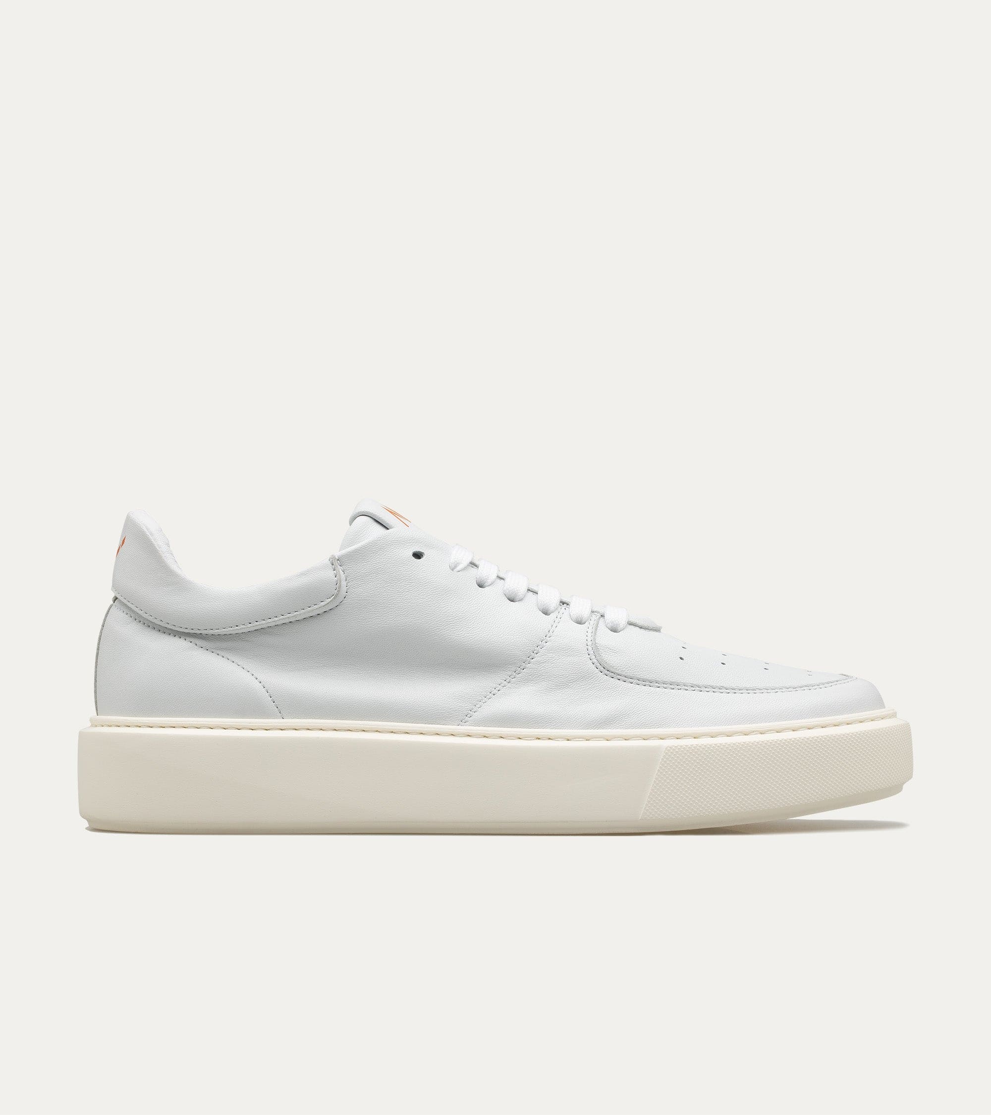 Ace Marks Kody sneakers uomo pelle bianco ghiaccio ultraleggere
