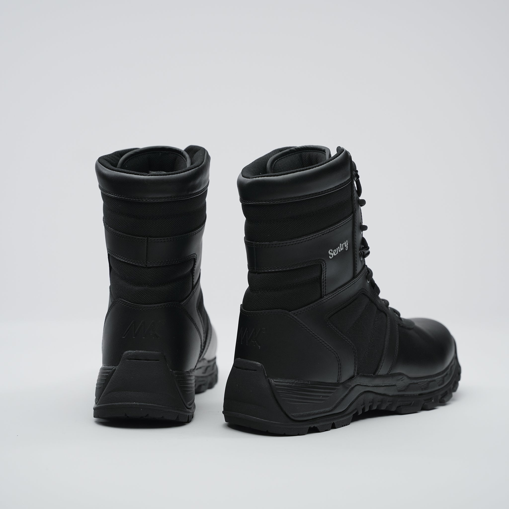 MAK Sentry 9 stivali tattici uomo pelle nero con zip