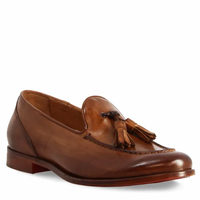 Leonardo Shoes Mocassini Donna Appia Pelle Marrone Nappine
