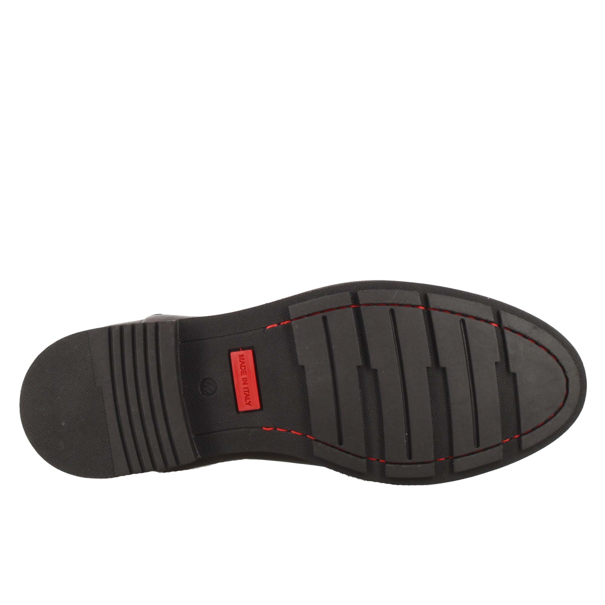 Leonardo Shoes stivaletto uomo pelle marrone scuro vintage