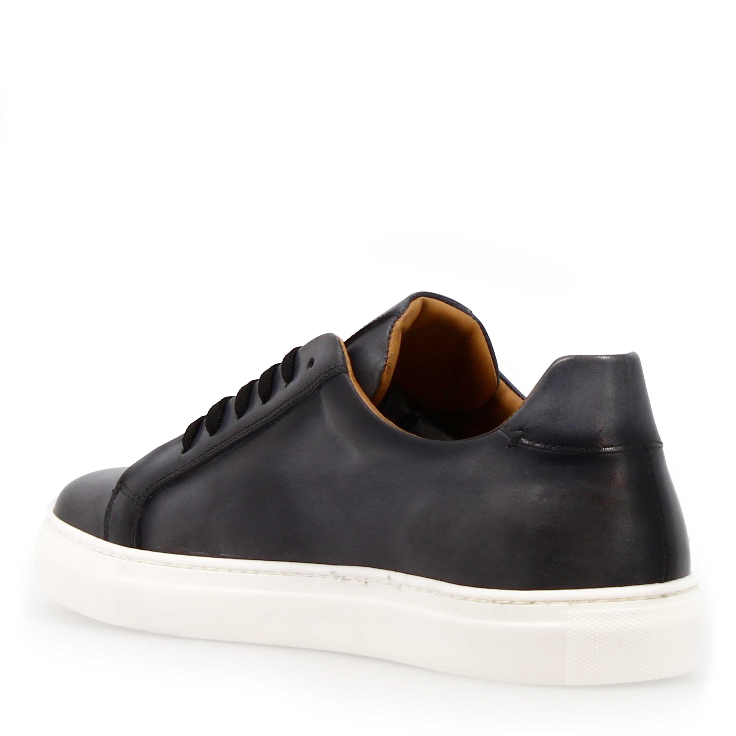 Leonardo Shoes Oreste Sneakers Uomo Pelle Grigio Degradé