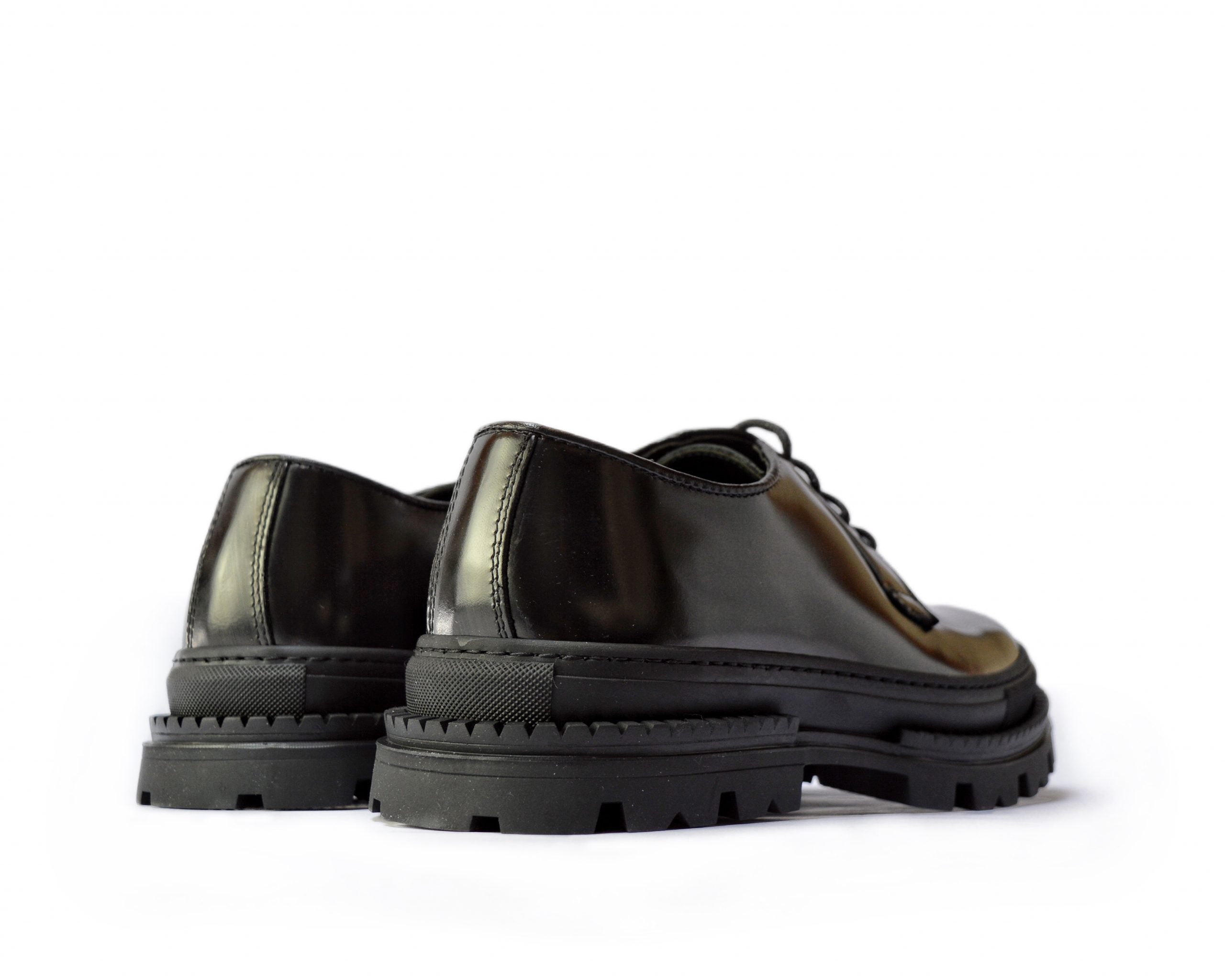 Ton Goût Derby Dragon scarpe basse uomo nere 5 cm