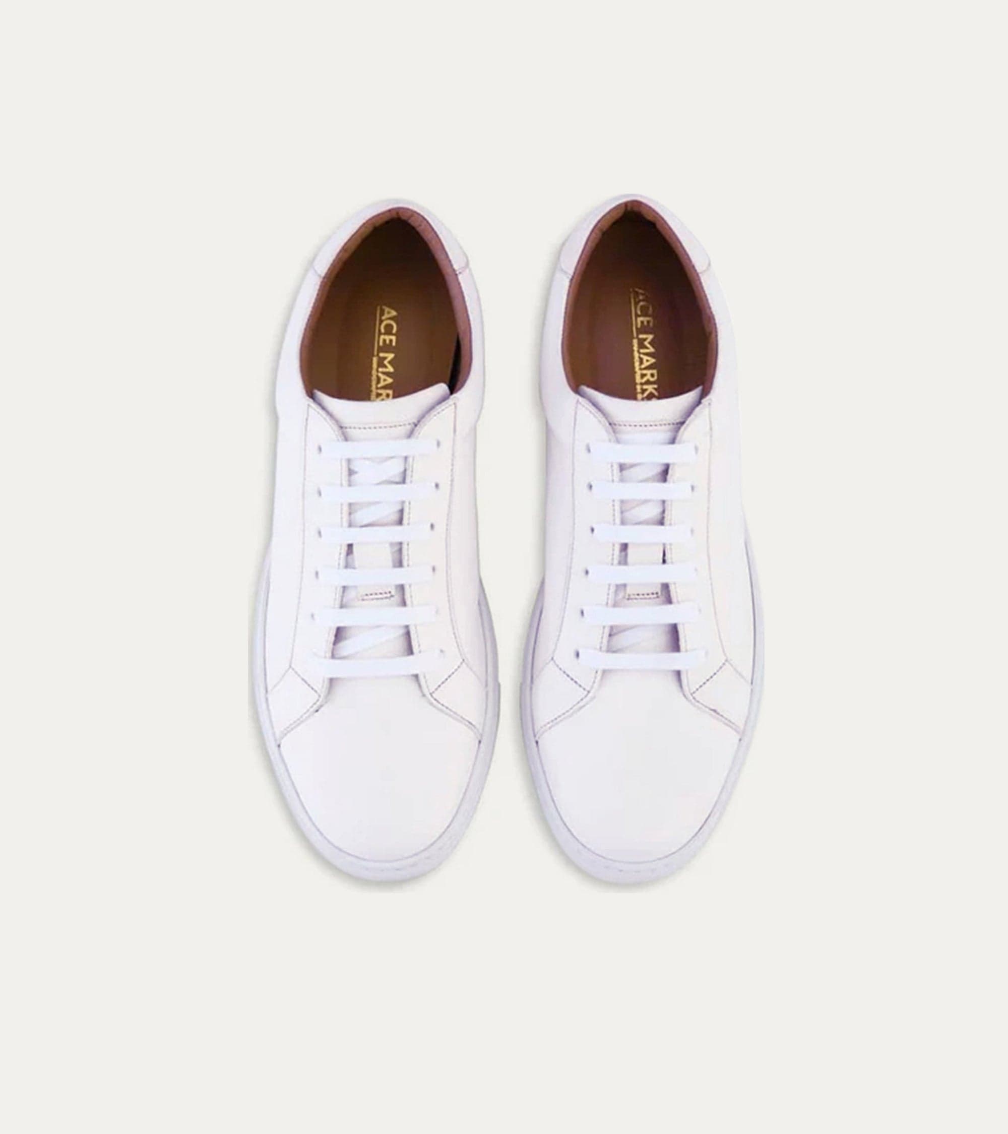 Ace Marks Wayne sneaker uomo pelle bianca Buffalo