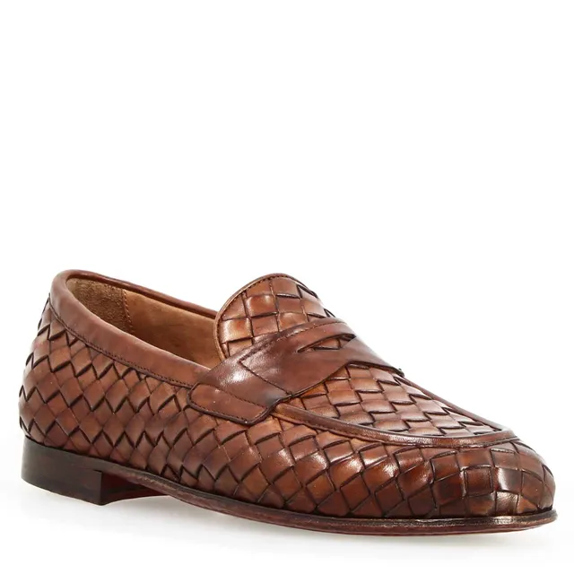 Leonardo Shoes Ludovico Mocassino Uomo Pelle Marrone
