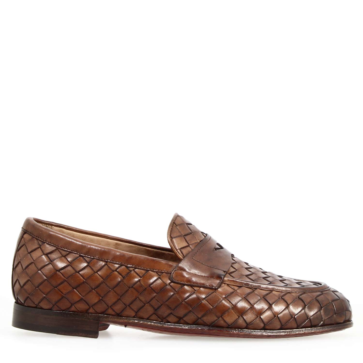 Leonardo Shoes Ludovico Mocassino Uomo Pelle Marrone