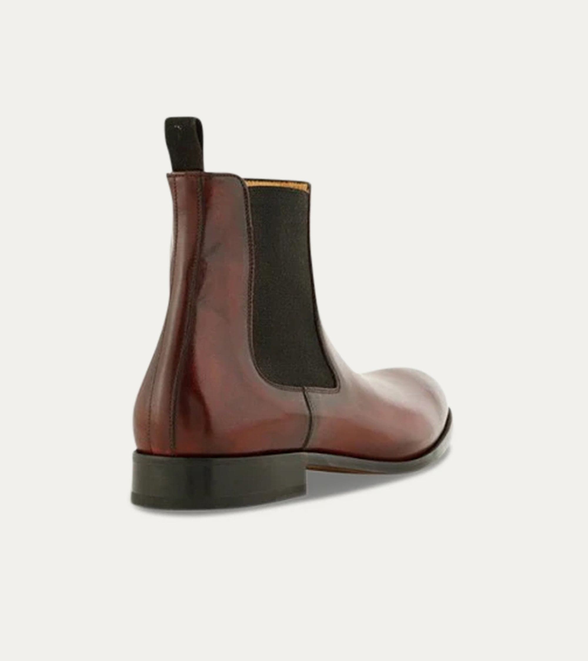 Ace Marks Troy Chelsea Stivali Uomo Bordeaux Pelle