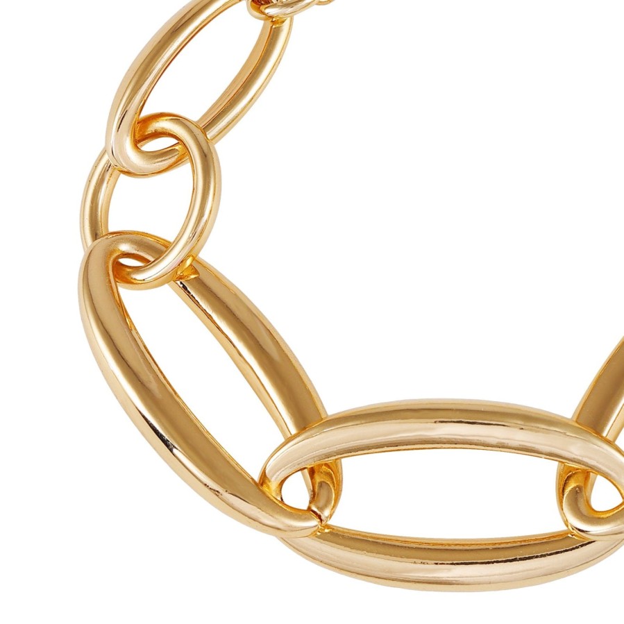 Vince Camuto bracciale oro maglie ovali barilotto