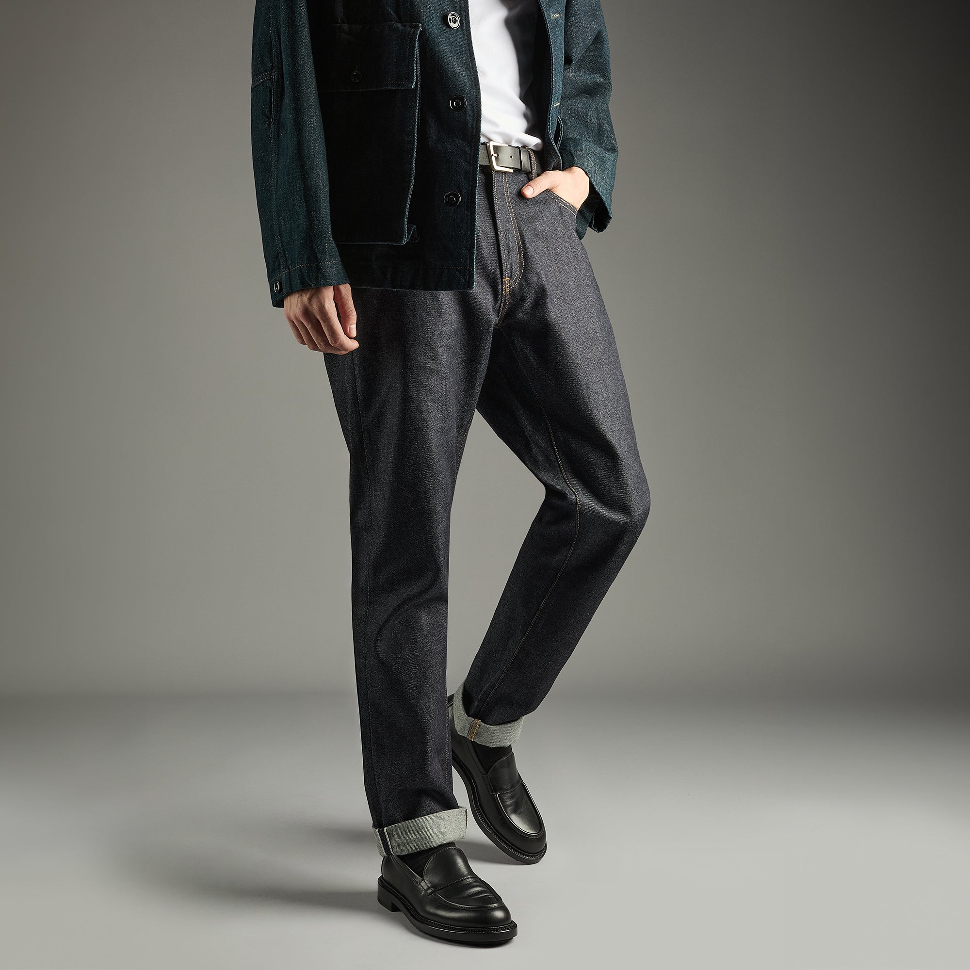 Pierre Hardy John loafer uomo pelle nera platform 30 mm