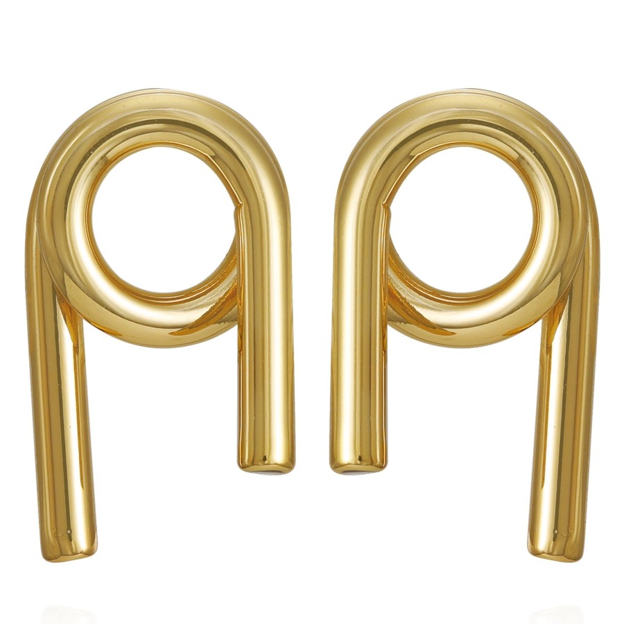 Vince Camuto Earrings Orecchini Intrecciati Oro Corti