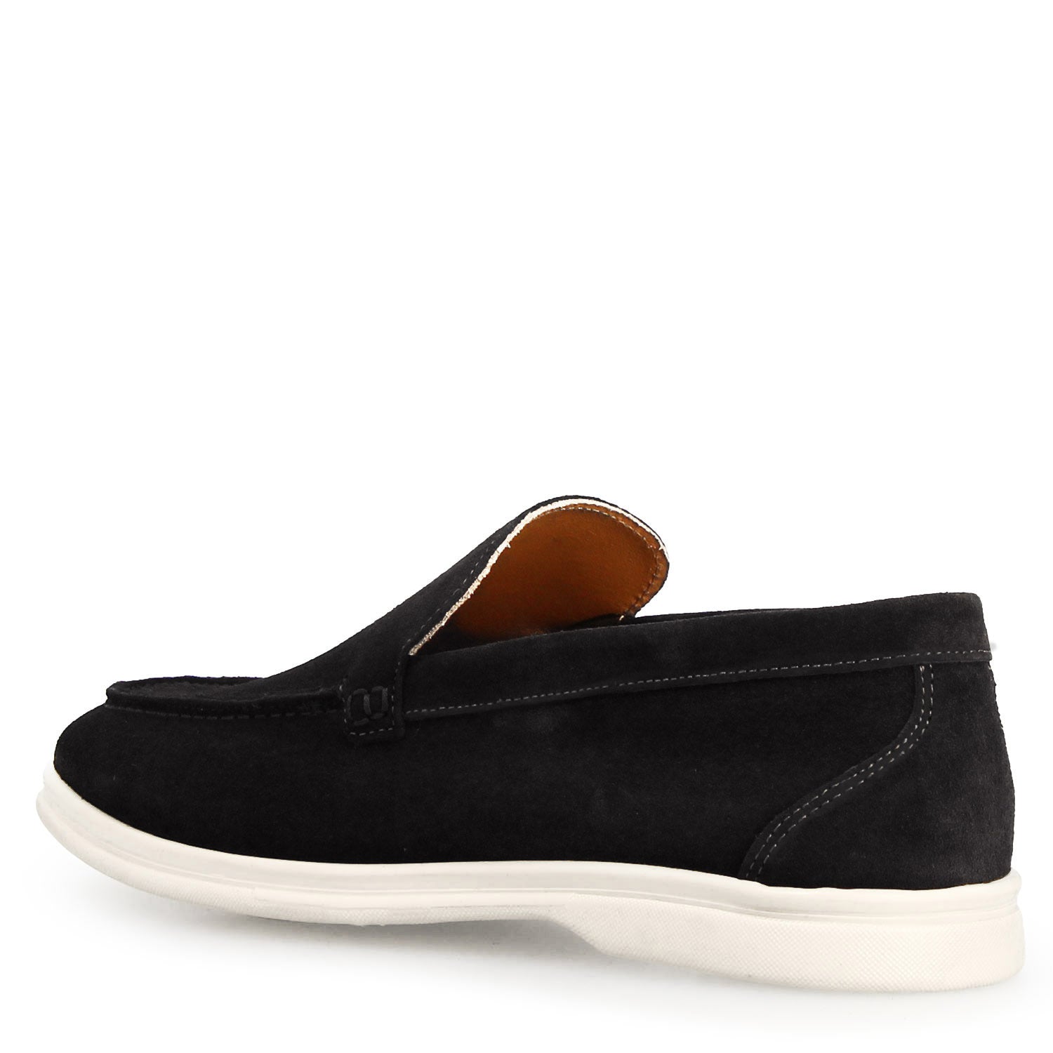 Leonardo Shoes Elite Nero mocassini uomo camoscio nero