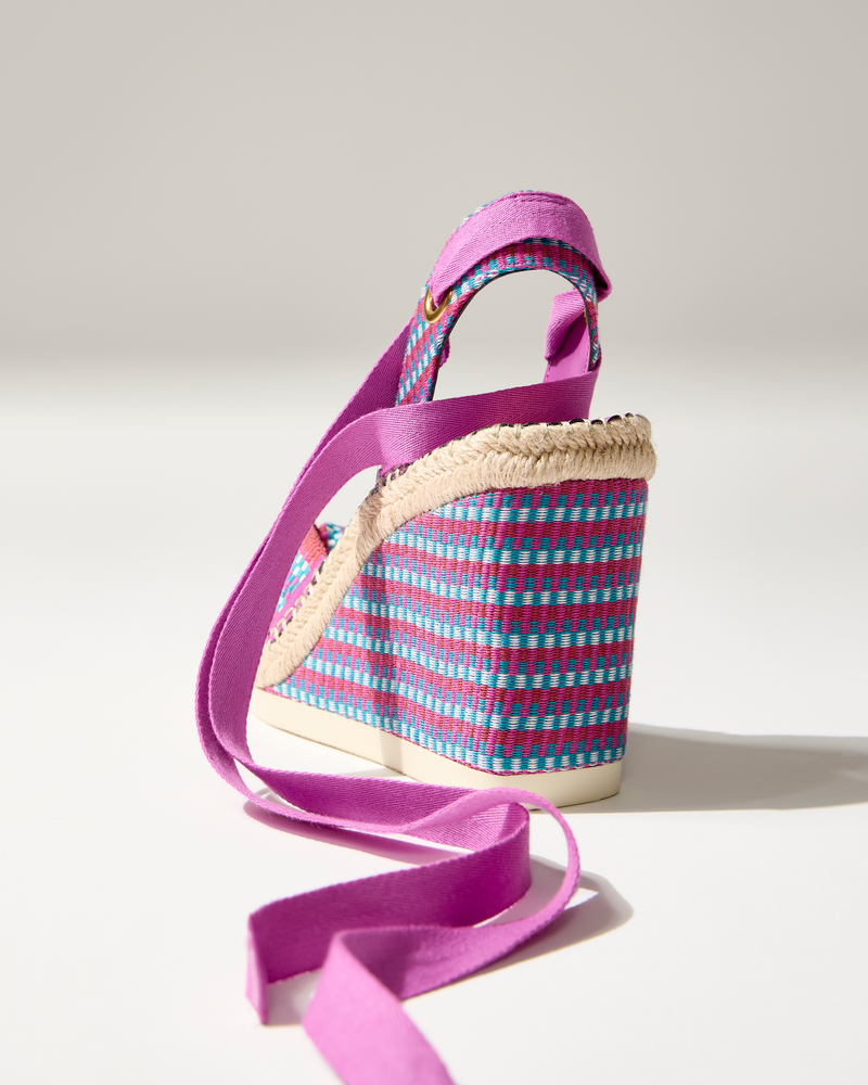Vince Camuto Bealie Sandalo con Zeppa Espadrillas Intrecciato