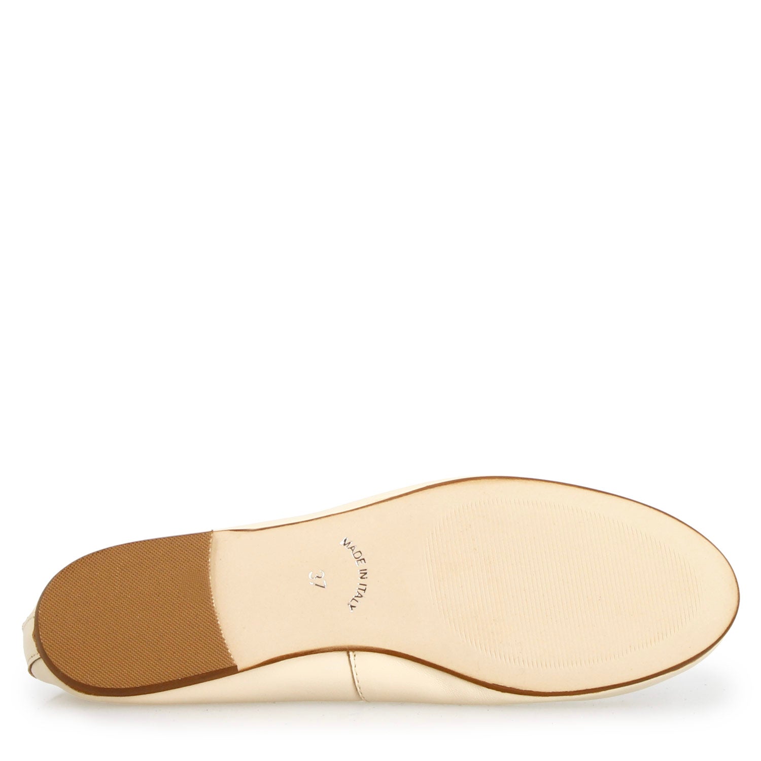 Leonardo Shoes Fiocco ballerine donna pelle beige tacco basso