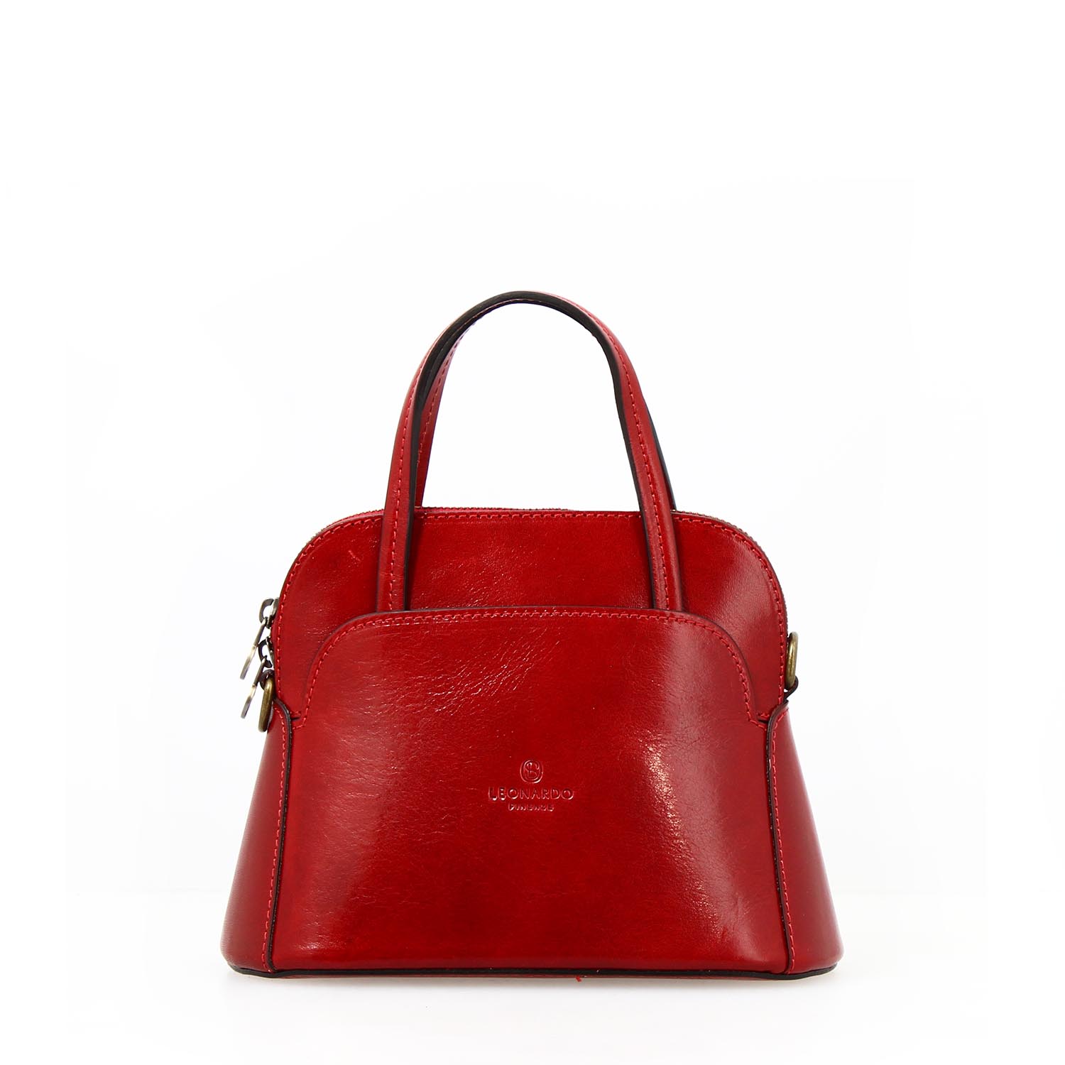 Leonardo Shoes Livia borsa donna rossa pelle tracolla