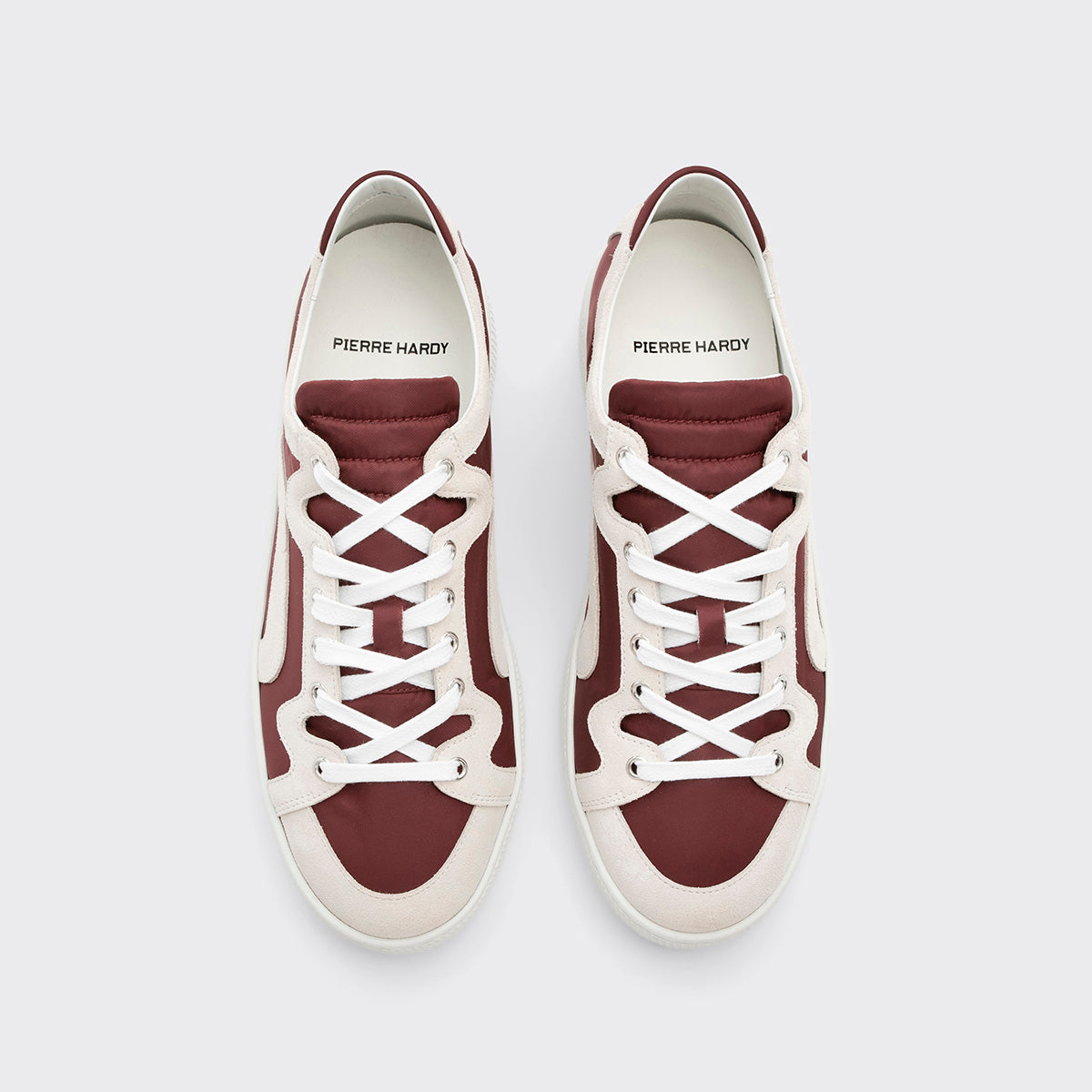 Pierre Hardy Alpha Sneakers Uomo Pelle Bordeaux