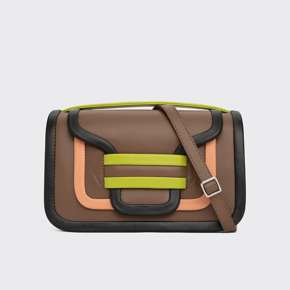 Pierre Hardy Alpha Maxi borsa pelle cammello TU