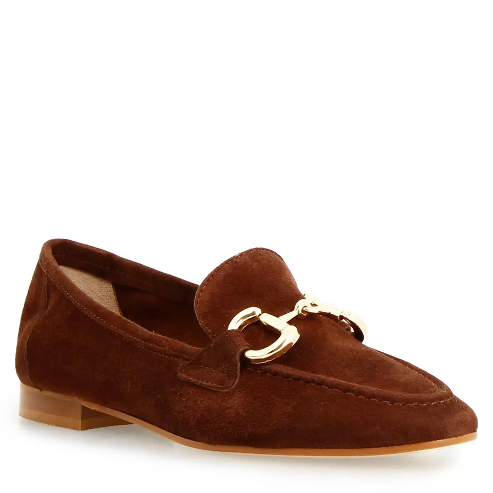 Leonardo Shoes Mocassini Donna Baltea Cam Marrone camoscio marrone