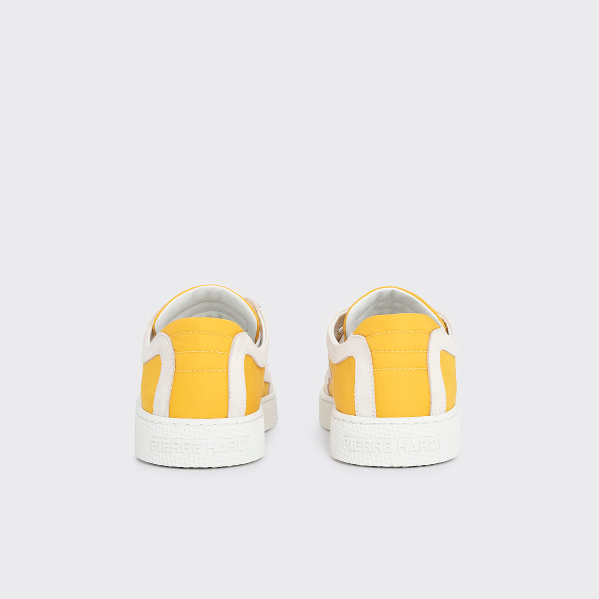 Pierre Hardy Alpha sneakers donna gialle pelle suola bianca