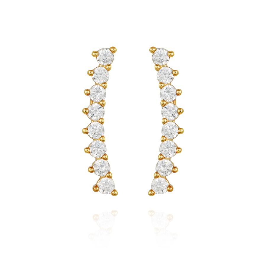 Vince Camuto Orecchini Climber Zirconi Cubici Oro