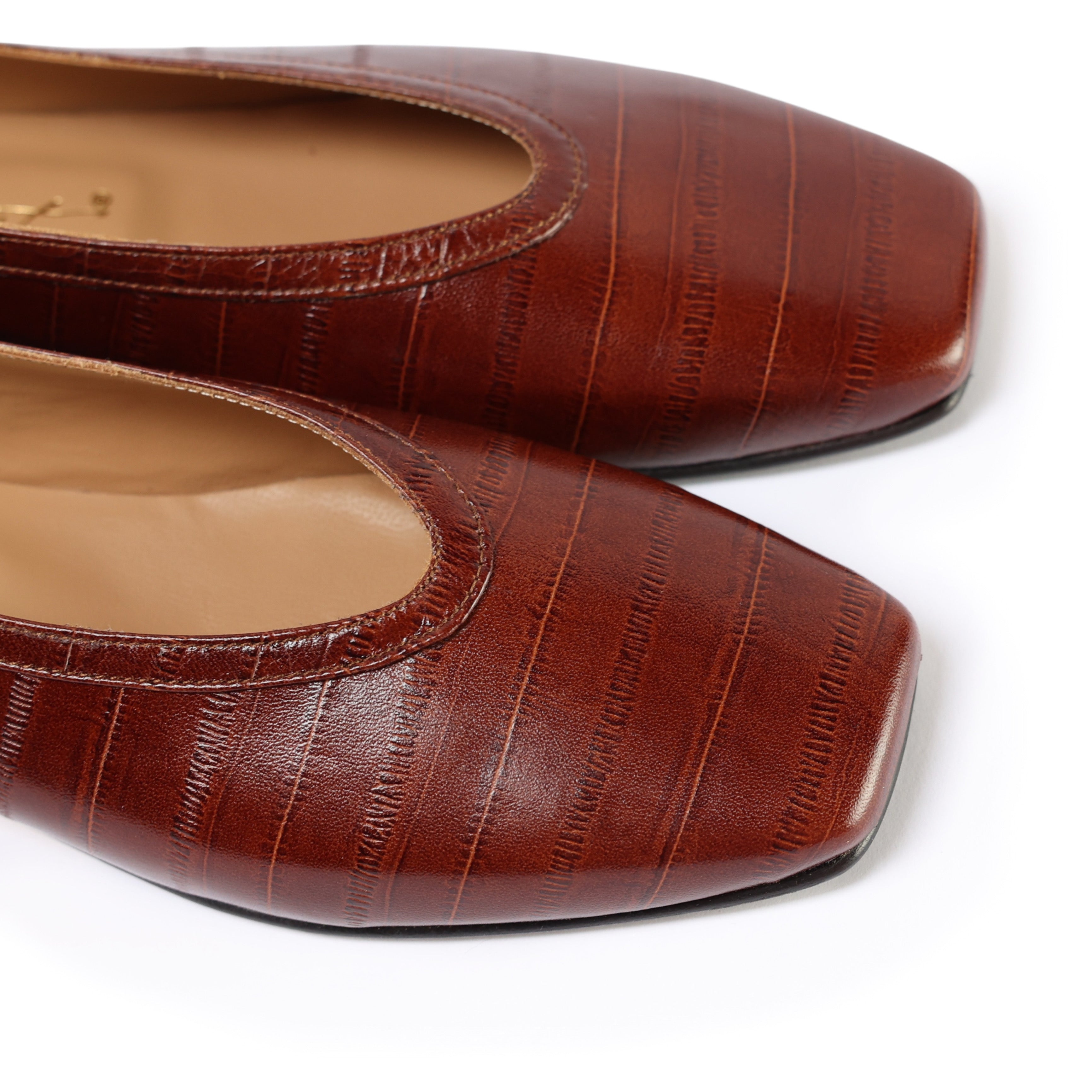 Ton Goût Sognia F/W 26 ballerine donna cuoio anguilla